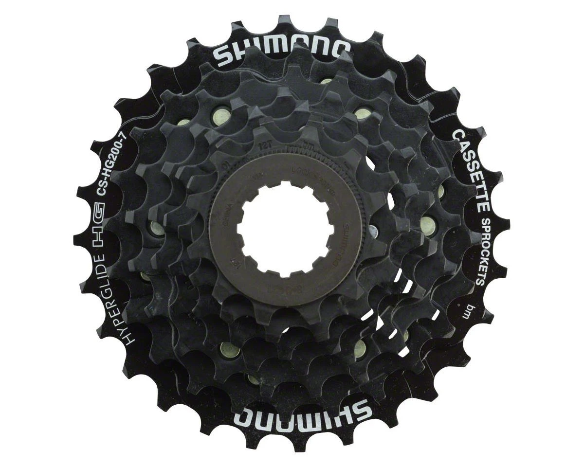 Shimano Tourney CS-HG200-7 Cassette (Black) (7 Speed) (Shimano/SRAM) (12-28T) 3 Shimano Tourney CS-HG200-7 Cassette (Black) (7 Speed) (Shimano/SRAM) (12-28T)