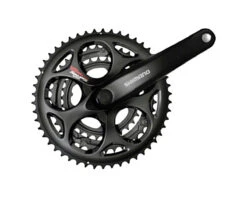 Shimano Tourney FC-A073 Crankset (Black) (3 X 7/8 Speed) (Square Taper) (170mm) (50/39/30T) (Riveted)
