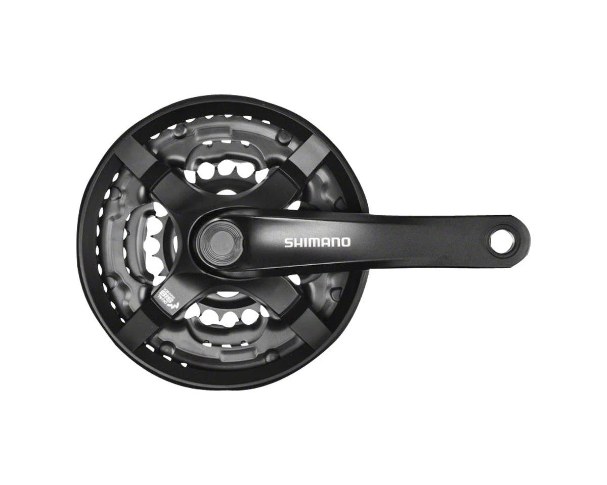 Shimano Tourney FC-TY501 Crankset (Black) (3 X 6/7/8 Speed) (Square Taper) (170mm) (48/38/28T) (Riveted) 3 Shimano Tourney FC-TY501 Crankset (Black) (3 X 6/7/8 Speed) (Square Taper) (170mm) (48/38/28T) (Riveted)