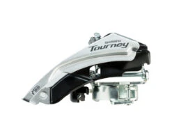 Shimano Tourney FD-TY500-TS6 Front Derailleur (3 X 6/7 Speed) (28.6/31.8/34.9mm) (Top Swing) (Dual Pull) (42T Max)