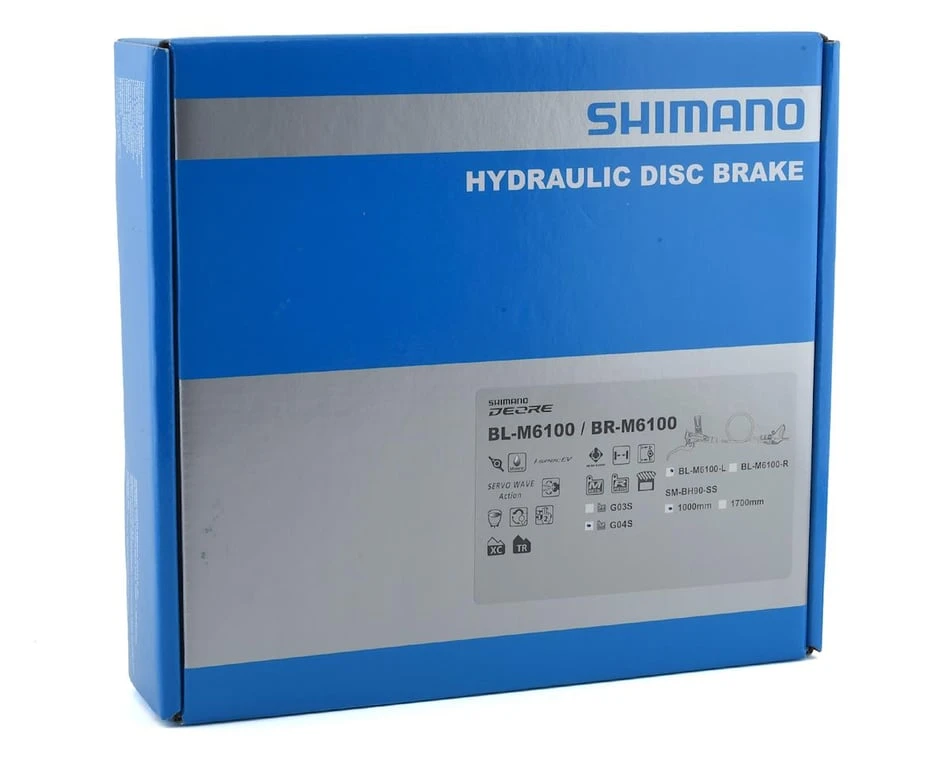 Shimano Deore M6100 2-Piston Hydraulic Disc Brake Set (Black) (Metal Pad) (Post Mount) (Left) (Caliper Included) 5 Shimano Deore M6100 2-Piston Hydraulic Disc Brake Set (Black) (Metal Pad) (Post Mount) (Left) (Caliper Included) - Image 3
