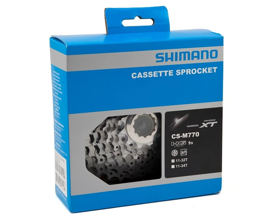 Shimano XT CS-M770 Cassette (Silver) (9 Speed) (Shimano/SRAM) (11-32T) 4 Shimano XT CS-M770 Cassette (Silver) (9 Speed) (Shimano/SRAM) (11-32T) - Image 2