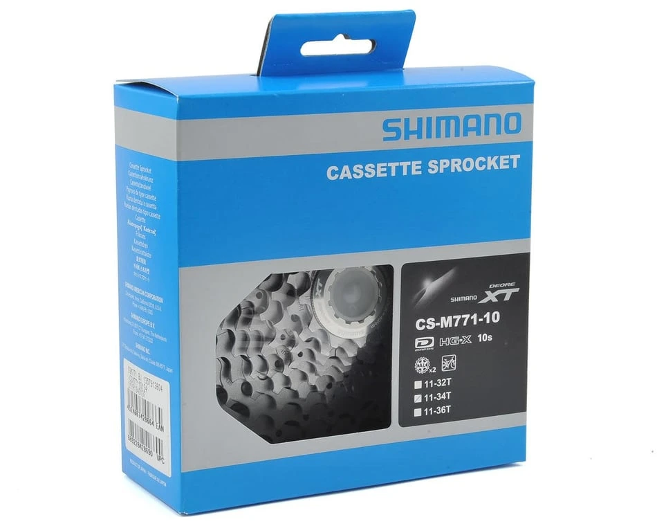 Shimano XT CS-M771 Cassette (Silver) (10 Speed) (Shimano/SRAM) (11-34T) 4 Shimano XT CS-M771 Cassette (Silver) (10 Speed) (Shimano/SRAM) (11-34T) - Image 2