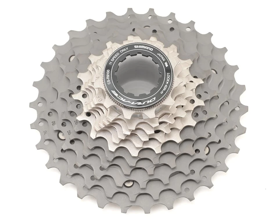 Shimano Dura-Ace CS-R9100 Cassette (Silver/Grey) (11 Speed) (Shimano/SRAM 11 Speed Road) (11-30T) 3 Shimano Dura-Ace CS-R9100 Cassette (Silver/Grey) (11 Speed) (Shimano/SRAM 11 Speed Road) (11-30T)