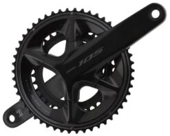 Shimano 105 FC-R7100 Crankset (Black) (2 X 12 Speed) (Hollowtech II) (165mm) (50/34T)
