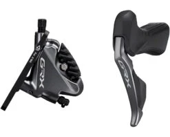 Shimano GRX Di2 ST-RX815 Hydraulic Disc Brake/Shift Lever Kit (Black) (Left) (Flat Mount) (2x) (Caliper Included) (Electronic)
