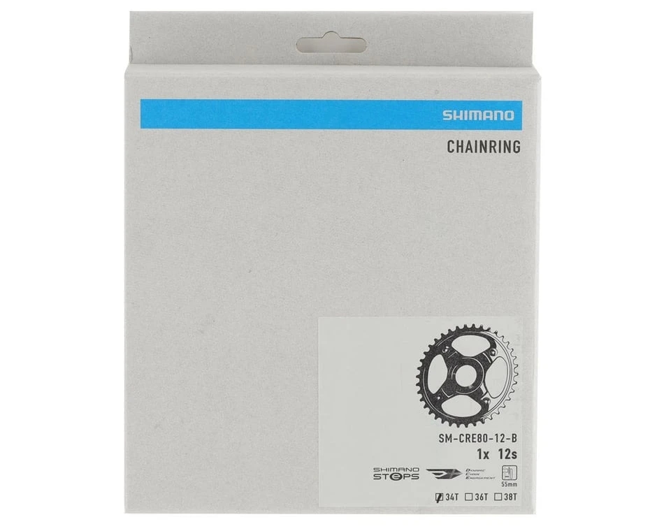 Shimano Steps E-MTB Direct Mount Chainring (Black) (1 X 12 Speed) (Single) (55mm Chainline) (34T) 4 Shimano Steps E-MTB Direct Mount Chainring (Black) (1 X 12 Speed) (Single) (55mm Chainline) (34T) - Image 2