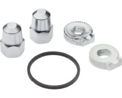 Shimano Rear Hub Nuts, Cog Snap Ring, & Non-Turn Washers (Alfine And Nexus) (For Track Type Dropouts)