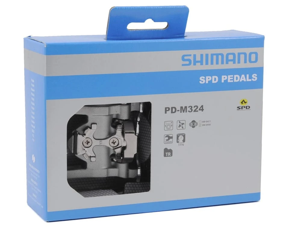 Shimano PD-M324 SPD/Platform Pedals (Silver) (Dual-Purpose) 5 Shimano PD-M324 SPD/Platform Pedals (Silver) (Dual-Purpose) - Image 3