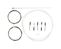 Shimano Dura-Ace R9100 SP41 Polymer-Coated Derailleur Cable Set (White) (1.2mm) (1800/2100mm) (Cables & Housing)