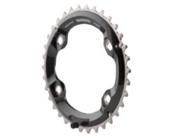 Shimano XT M8000 Chainrings (Black/Silver) (2 X 11 Speed) (Outer) (34T) (94/64mm Asym. BCD)