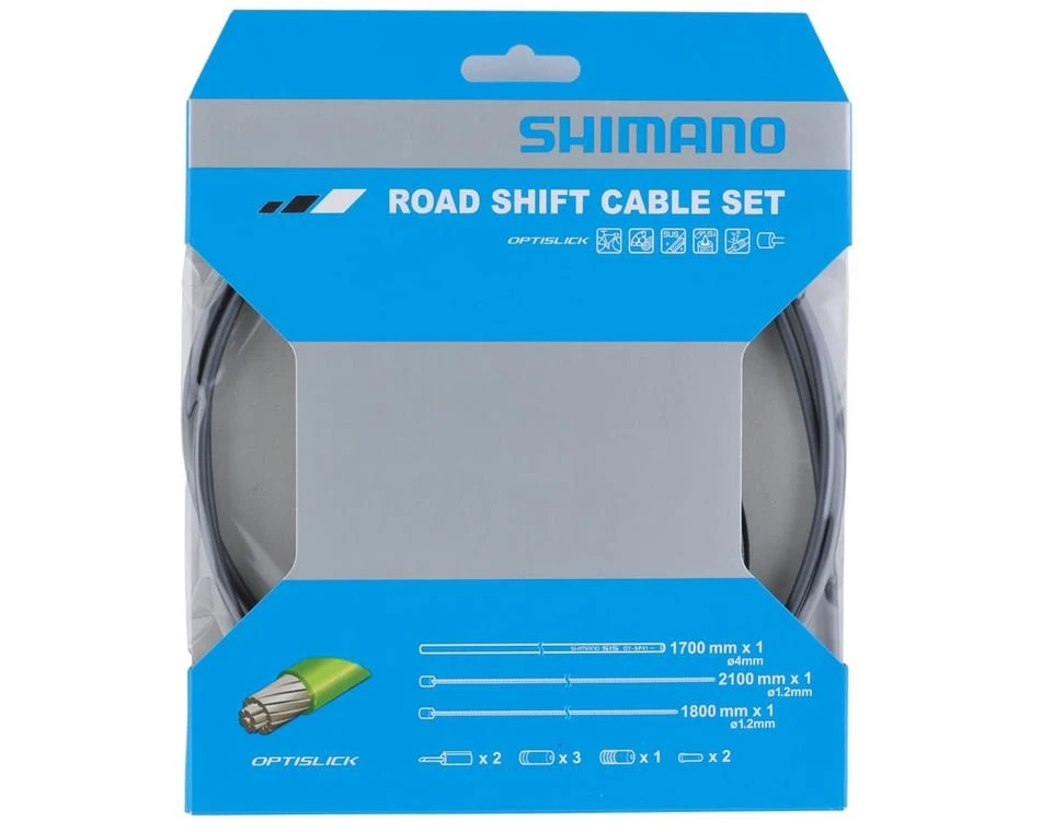 Shimano Road Optislick Derailleur Cable & Housing Set (Grey) (1.2mm) (1800/2100mm) 4 Shimano Road Optislick Derailleur Cable & Housing Set (Grey) (1.2mm) (1800/2100mm) - Image 2