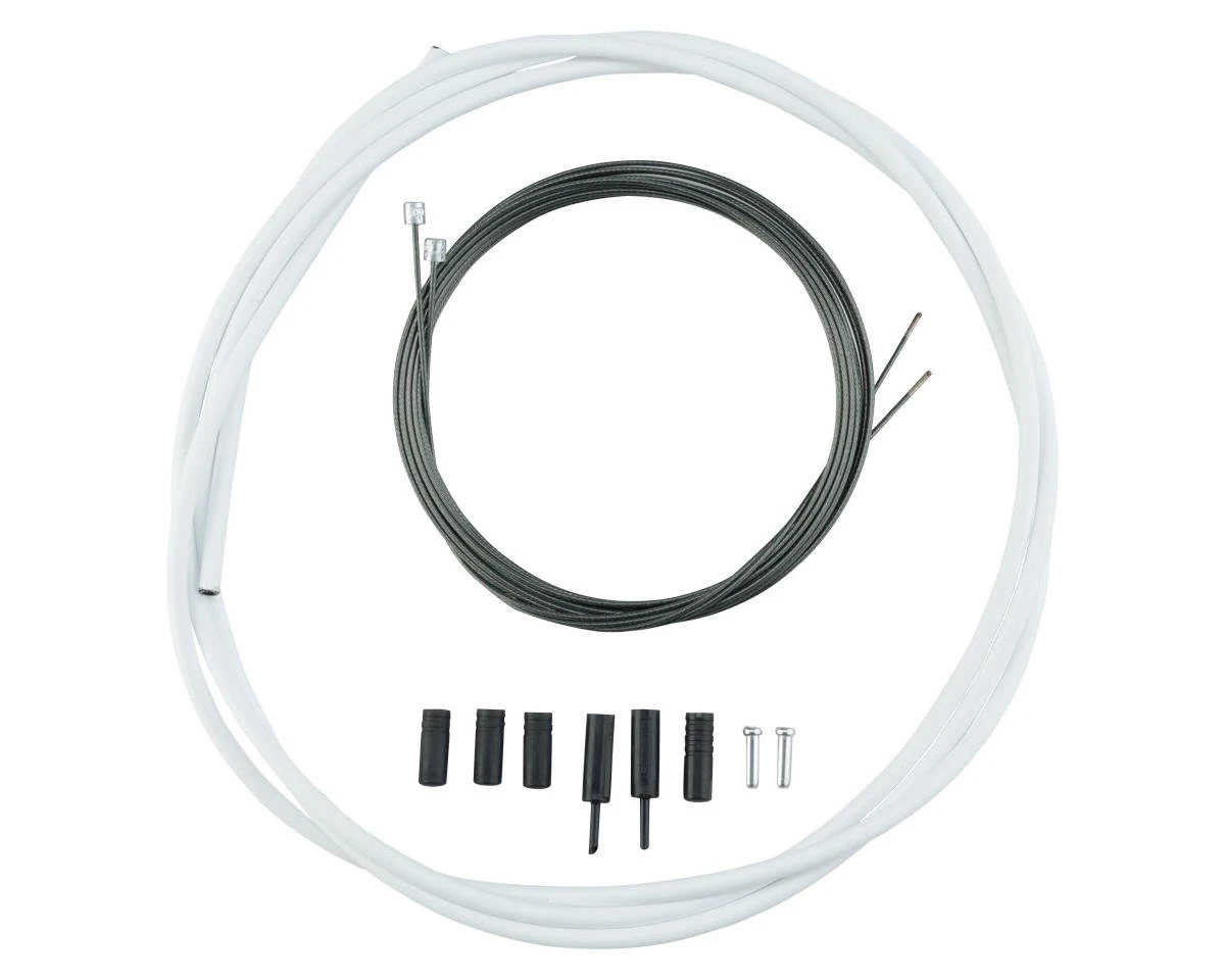 Shimano Road Optislick Derailleur Cable & Housing Set (White) (1.2mm) (1800/2100mm) 3 Shimano Road Optislick Derailleur Cable & Housing Set (White) (1.2mm) (1800/2100mm)