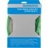 Shimano Road PTFE Brake Cable & Housing Set (Green) (1.6mm) (1000/2050mm) -Bicycle Parts Store y80098016