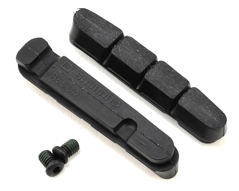 Shimano BR-9000 R55C4 Cartridge Brake Pad Inserts (Black) (w/ Fixing Bolts) (1 Pair) (Shimano/SRAM) 3 Shimano BR-9000 R55C4 Cartridge Brake Pad Inserts (Black) (w/ Fixing Bolts) (1 Pair) (Shimano/SRAM)