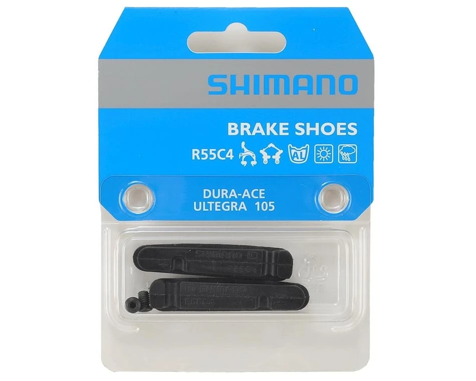 Shimano BR-9000 R55C4 Cartridge Brake Pad Inserts (Black) (w/ Fixing Bolts) (1 Pair) (Shimano/SRAM) 4 Shimano BR-9000 R55C4 Cartridge Brake Pad Inserts (Black) (w/ Fixing Bolts) (1 Pair) (Shimano/SRAM) - Image 2