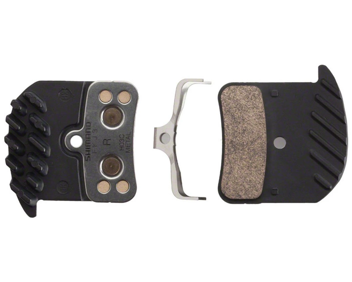 Shimano Disc Brake Pads (Metal) (w/ Cooling Fins) (H03C) (Shimano Deore XT/Saint) (1 Pair) 3 Shimano Disc Brake Pads (Metal) (w/ Cooling Fins) (H03C) (Shimano Deore XT/Saint) (1 Pair)